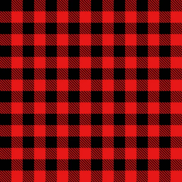 Seamless Pattern Trendy Black Red Plaid Fabric Printing Fabrics Bed — Stock Photo, Image