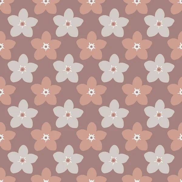 Pastellfarbenes Nahtloses Blumenmuster Zum Drucken Auf Packpapier Stoff Textilien Bettwäsche — Stockfoto