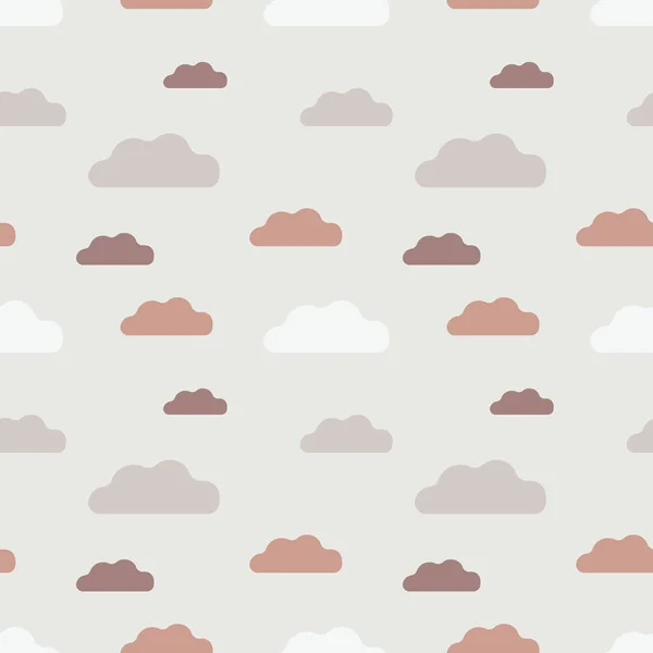 Seamless Pastel Background Clear Sky Colored Clouds Printing Fabrics Textiles — Stock Photo, Image