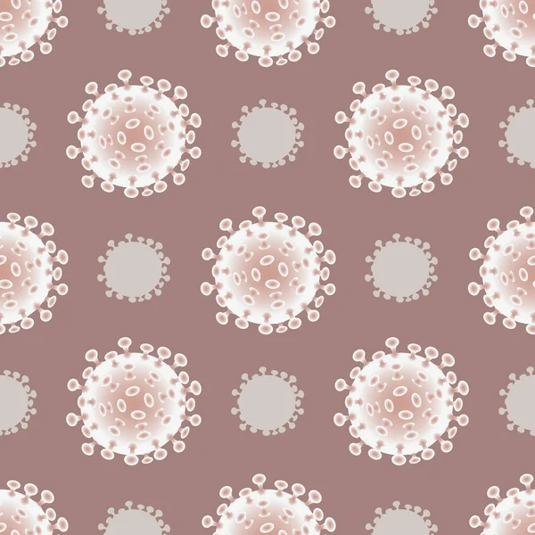 Modern Seamless Pattern Infectious Coronavirus Virus Conception Pour Impression Sur — Photo