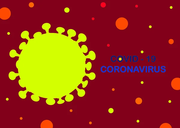 热成像效果 Coronavirus Covid 带有红色背景的传染性病毒的设计 美丽的模板 媒体横幅 出版物 印刷品 — 图库照片