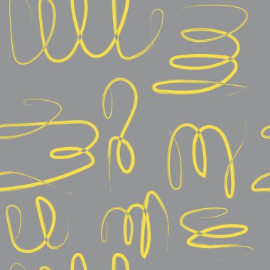 Kumaş, tekstil, kağıt üzerine baskı yapmak için kusursuz dalgalı çizgiler. 2021 'in trend renkleri sarı ve gri. 