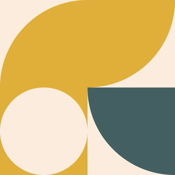 Artistic Scandinavian Style Poster Trending Colors Geometric Pattern Web Banner — Stock Photo, Image