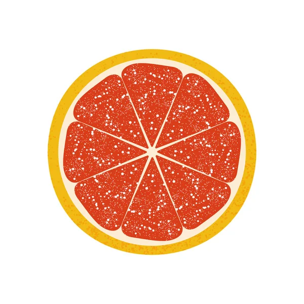 白を基調としたシチリアオレンジ グレープフルーツのくさび エキゾチックな有機果物 装飾枕 インテリアデザイン キッチンテキスタイル ジュースパッケージのための印刷 — ストック写真