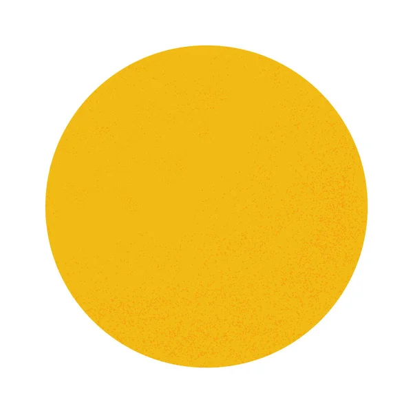 Yellow Circle Halftone Dots White Background Orange Tangerine Moon Sun — Stock Photo, Image