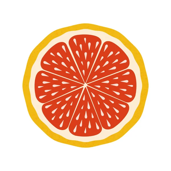 白を基調としたシチリアオレンジ グレープフルーツのくさび エキゾチックな有機果物 装飾枕 インテリアデザイン キッチンテキスタイル ジュースパッケージのための印刷 — ストック写真