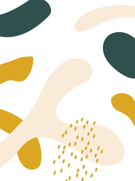 현대적 포스터 템플릿에는 추상적 가지의 유행하는 색상으로 현대의 콜라주 초대장 — 스톡 벡터