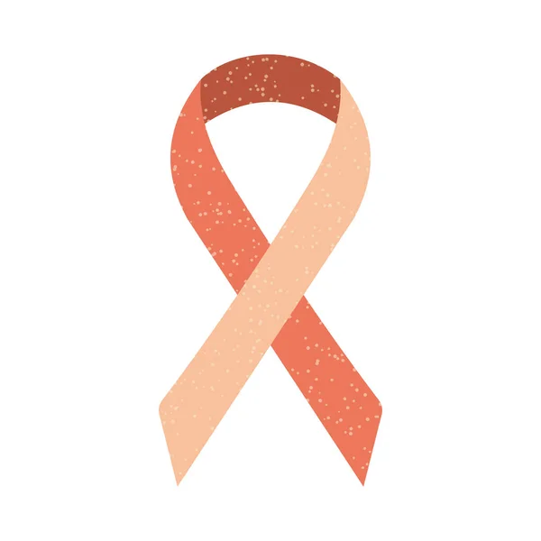 粉红的缎带装饰着小豌豆 支持乳腺癌方案的组织的国际标志 — 图库照片