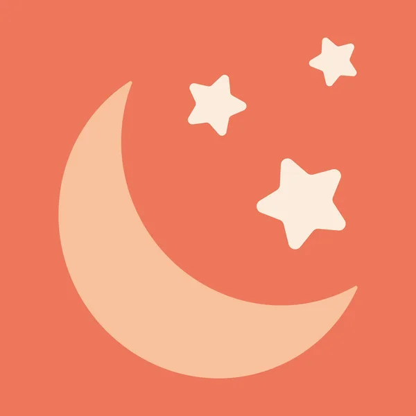 Lua Estrelas Rosa Impressão Para Travesseiros Decorativos Design Quarto Infantil — Fotografia de Stock