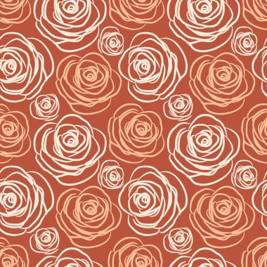 Pembe pastel güller. Modern tekstil için kusursuz çiçek deseni, dekoratif yastıklar, moda kumaşlar.. 