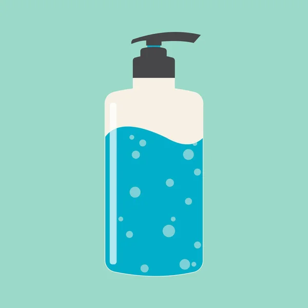 Antibakteriális Szappan Műanyag Csomagolásban Kézmosáshoz Fertőtlenítés Higiénia Folyadékkal Szappannal Kék — Stock Fotó