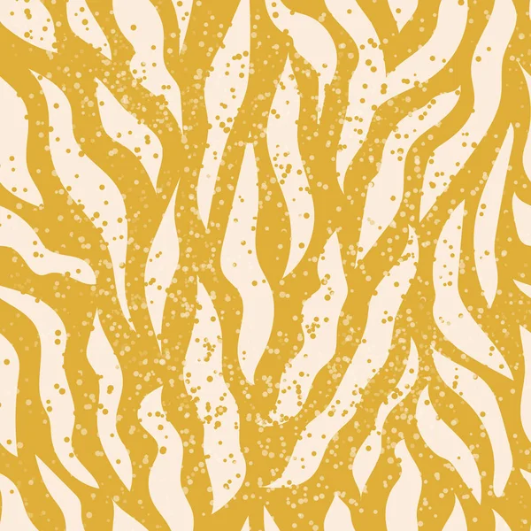 Gelbe Und Rosa Zebra Nahtlose Muster Exotische Streifen Und Punkte — Stockvektor