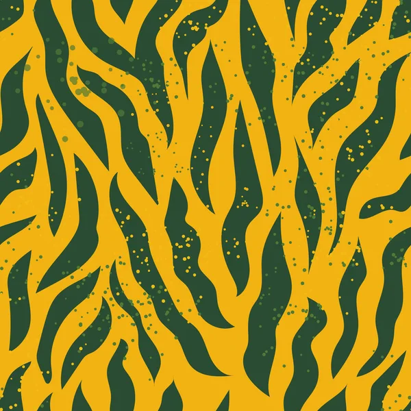 Zebra Nahtlose Muster Zeichnung Exotischer Wildtiere Druck Für Moderne Stoffe — Stockvektor
