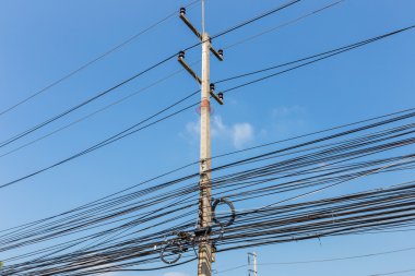 Elektrik direğinden, Tayland tarihinde elektrik telleri