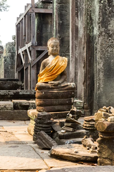 Statue au temple de Bayon, Cambodge — Photo