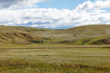 Tepelerin yakınındaki Moğol yurdu.