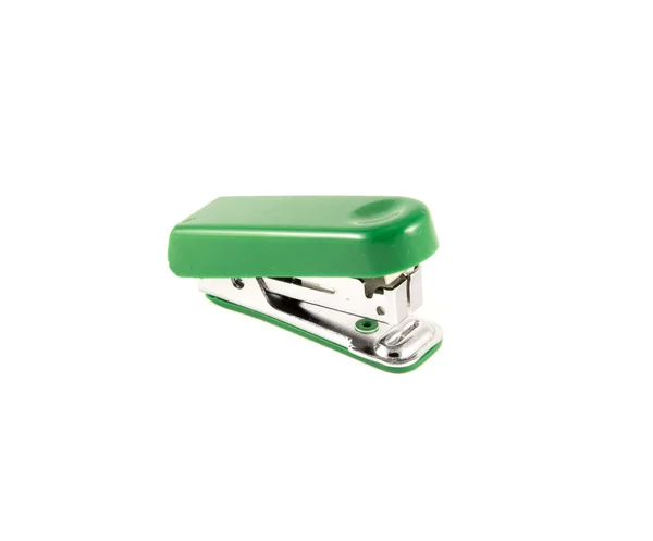 Green stapler — Stock Photo, Image