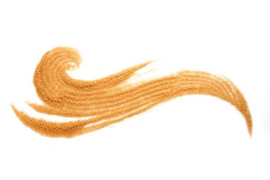 Beyaz arkaplanda izole edilmiş şeker fırçası.