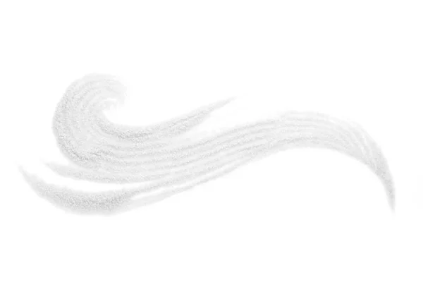 Λευκή ζάχαρη scrub απομονωμένη σε λευκό φόντο. — Φωτογραφία Αρχείου