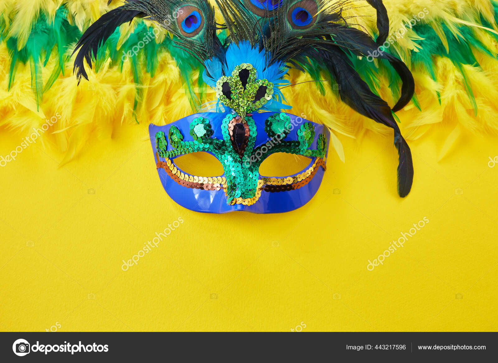 Máscara Veneciana Plumas Multicolor