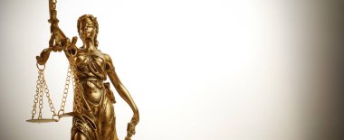 Adalet Anıtı sembolü, hukuk hukuku kavramı. Filtrelenmiş fotoğraf