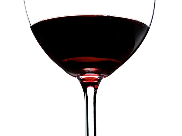 Copa de vino tinto aislada sobre fondo blanco — Foto de Stock