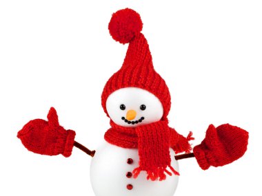 beyaz izole kardan adam 