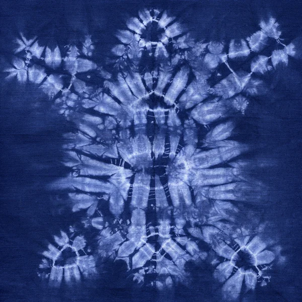 Materiał farbowany batik. Shibori — Zdjęcie stockowe