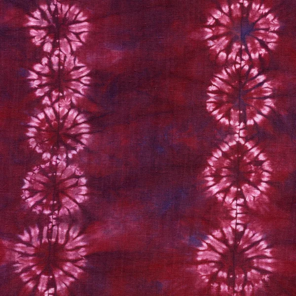 Materiał farbowany batik. Shibori — Zdjęcie stockowe