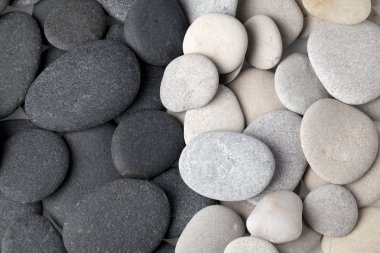 Black and white stones background