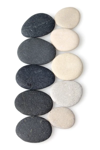 Fondo de piedras blancas y negras — Foto de Stock