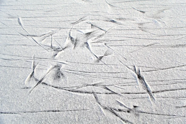 Is med snö — Stockfoto
