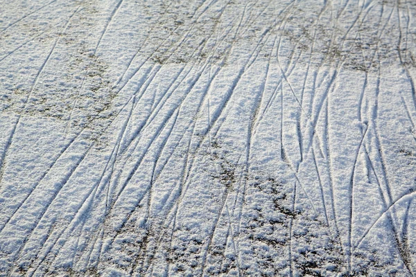 Is med snö — Stockfoto