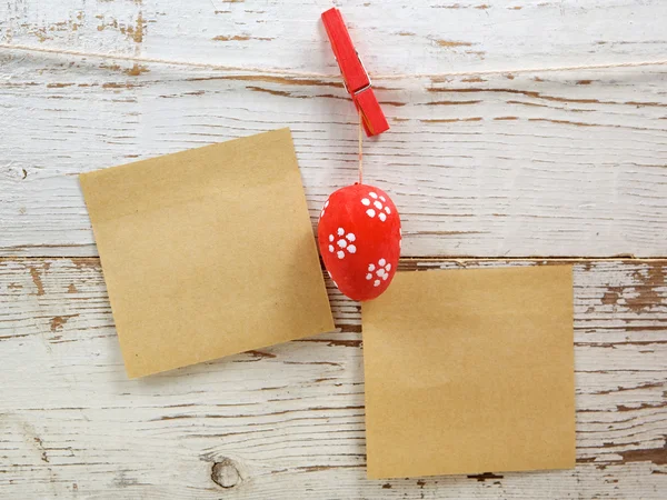 Easter egg decoration with stickers — Stock Photo, Image