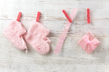 Yeni doğan kız için dekorasyon