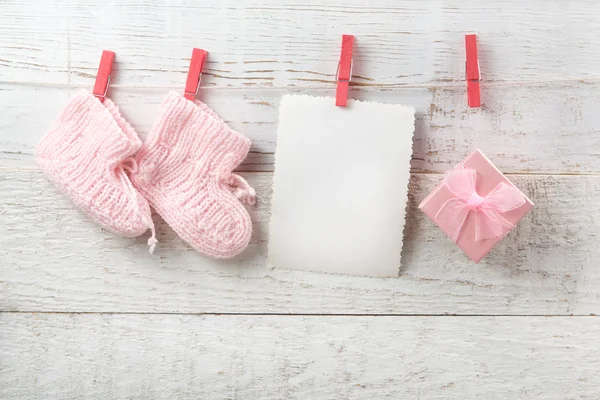 Decoraties voor pasgeboren meisje — Stockfoto