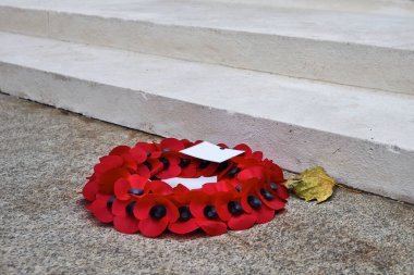 Anma Günü Haşhaş Çelenkleri. Dünya Savaşı 'nı Anma Günü