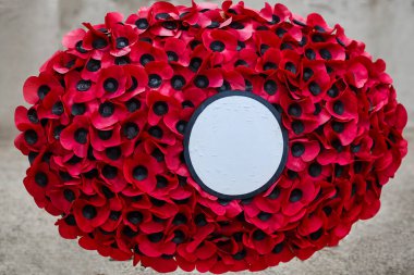 Anma Günü Haşhaş Çelenkleri. Dünya Savaşı 'nı Anma Günü