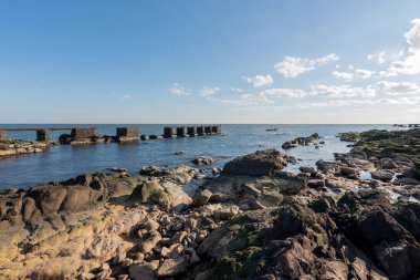 Uruguay kıyısında sakin bir günde rıhtım