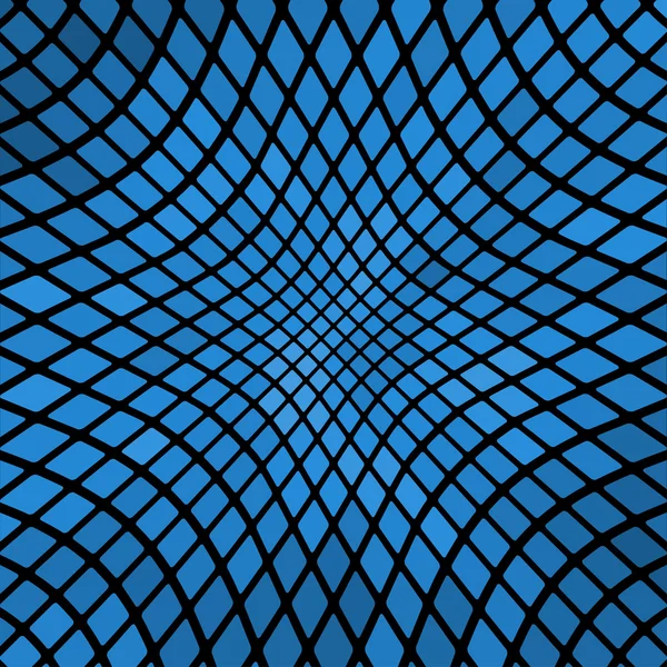 Azul ondulado abstrato mosaico fundo — Vetor de Stock