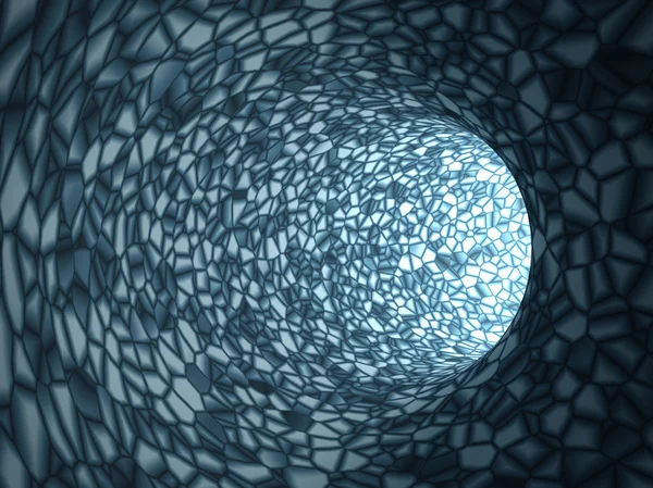 Mercan arka plan tünel