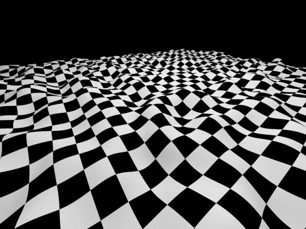 Damalı siyah beyaz dalgalı arka plan