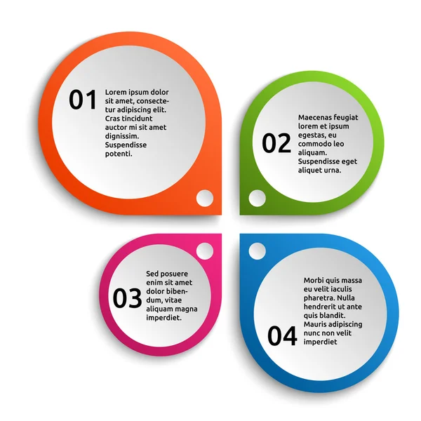 renkli Infographic elemanları.