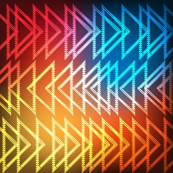 Soyut parlak neon üçgenler