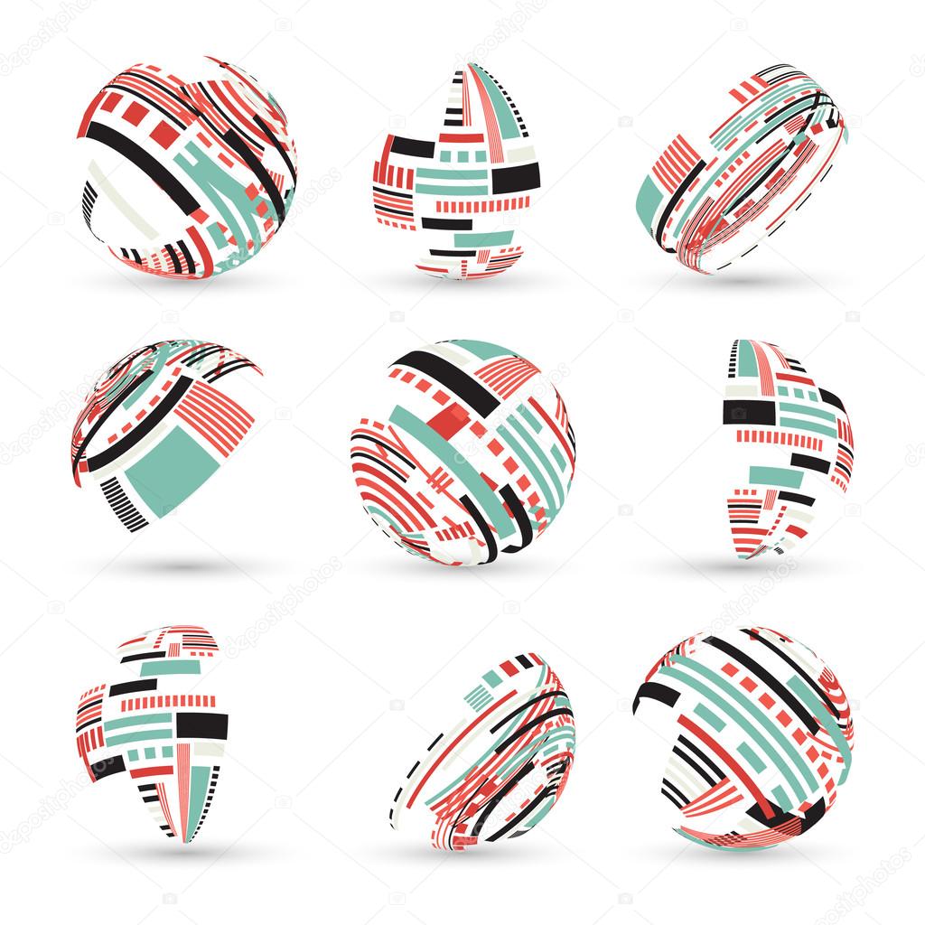 Set of abstract vector spheres