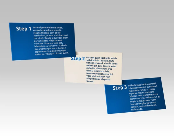 Basit 3d infographics kartları