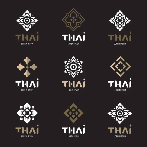 Tayland konsept logo tasarım vektörü.