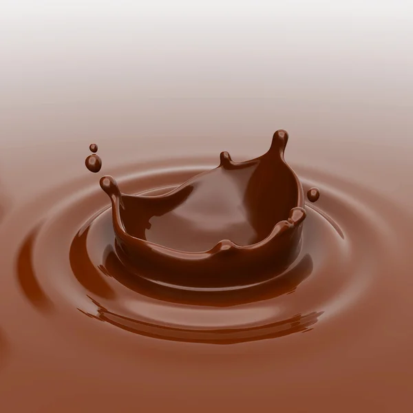 Çikolata sıçraması. — Stok fotoğraf