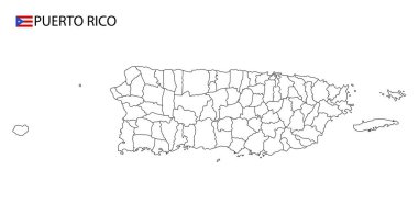 Outline Puerto Rico Map Free Vector Eps Cdr Ai Svg Vector Illustration Graphic Art