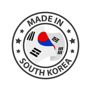 Güney Kore ikonundan yapılmış. Ülke bayrağıyla damgalanmış.